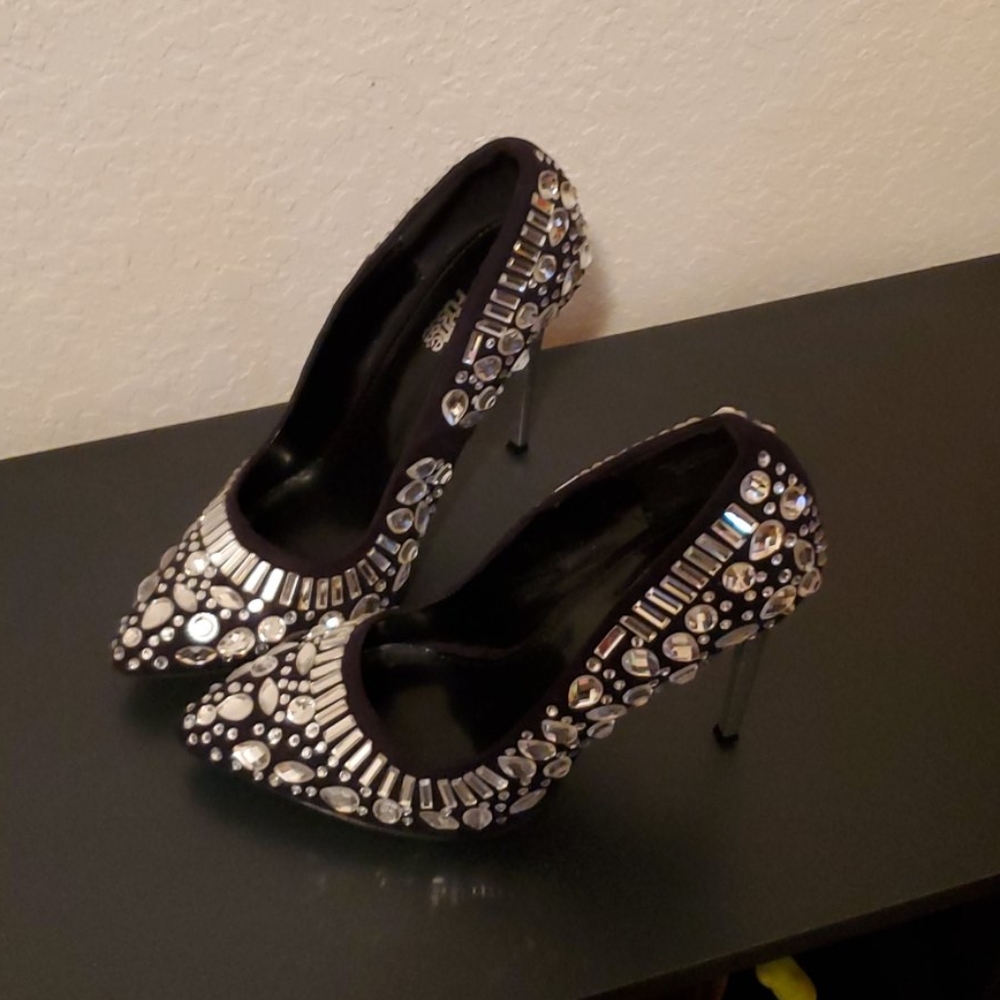 Jeweled Stiletto Heels